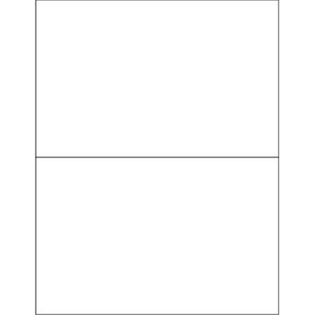 Officespace 8.5 x 5.5 in. Opaque White Blockout Laser Labels, 200PK OF2821307